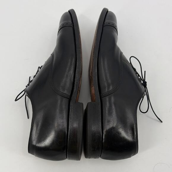 Allen Edmonds Byron Cap Toe Oxford Shoes Sz 10D Black Corpcore Old Money Ivy main image 5